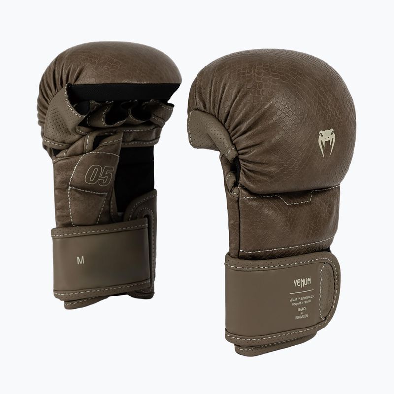 MMA sparring gloves Venum Impact Evo Scales MMA brown 3