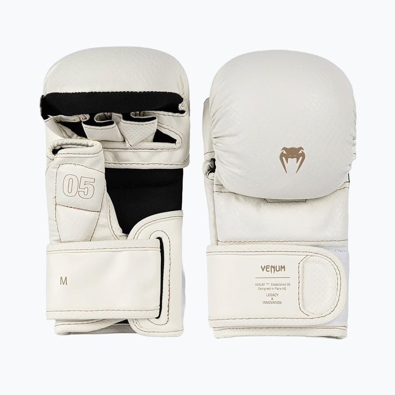 MMA sparring gloves Venum Impact Evo Scales MMA ivory 2