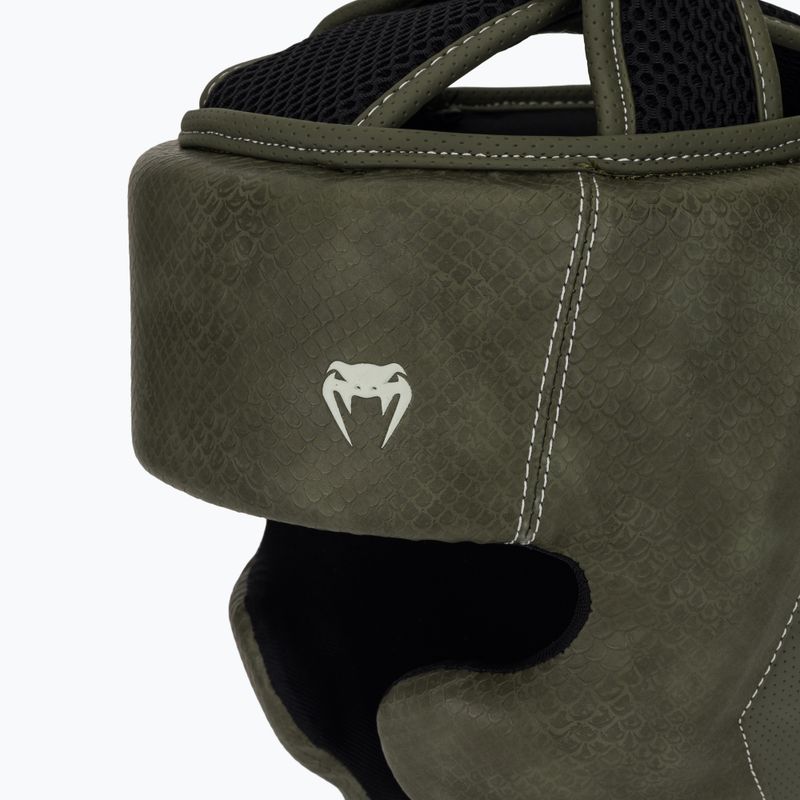 Boxing helmet Venum Impact Evo Scales Headgear army green 4