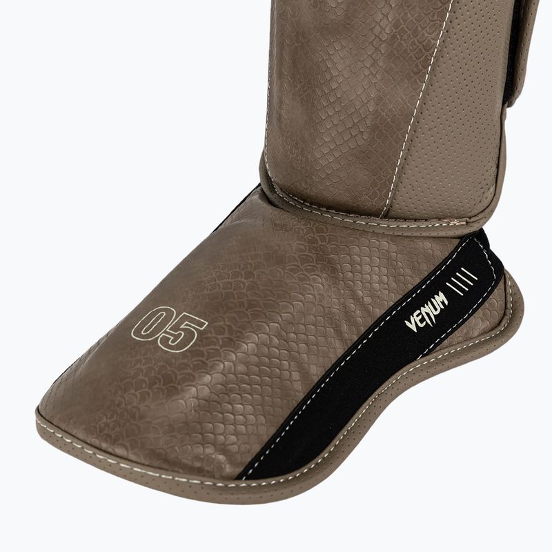 Foot and tibia protectors Venum Impact Evo Scales Shinguards brown 5