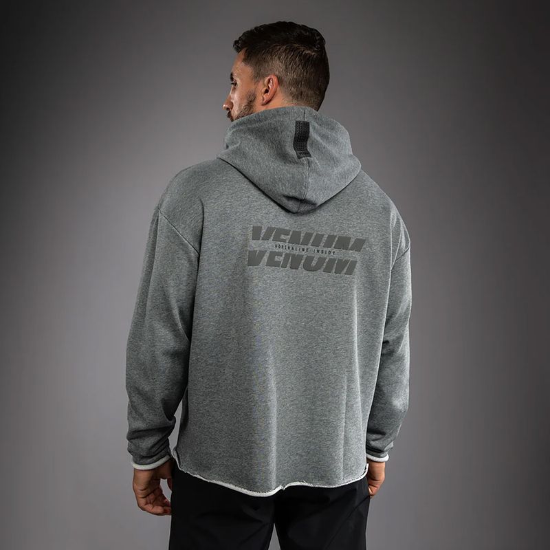 Men's sweatshirt Venum Divide Hoodie heather grey 3