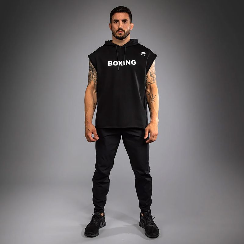 Men's sweatshirt Venum Boxing VT Sleeveless Hoodie black/white 2