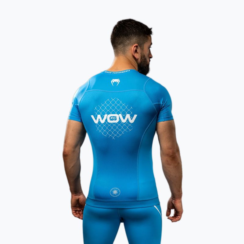 Men's training top Venum X WOW FC Rashguards pacyfic blue 3