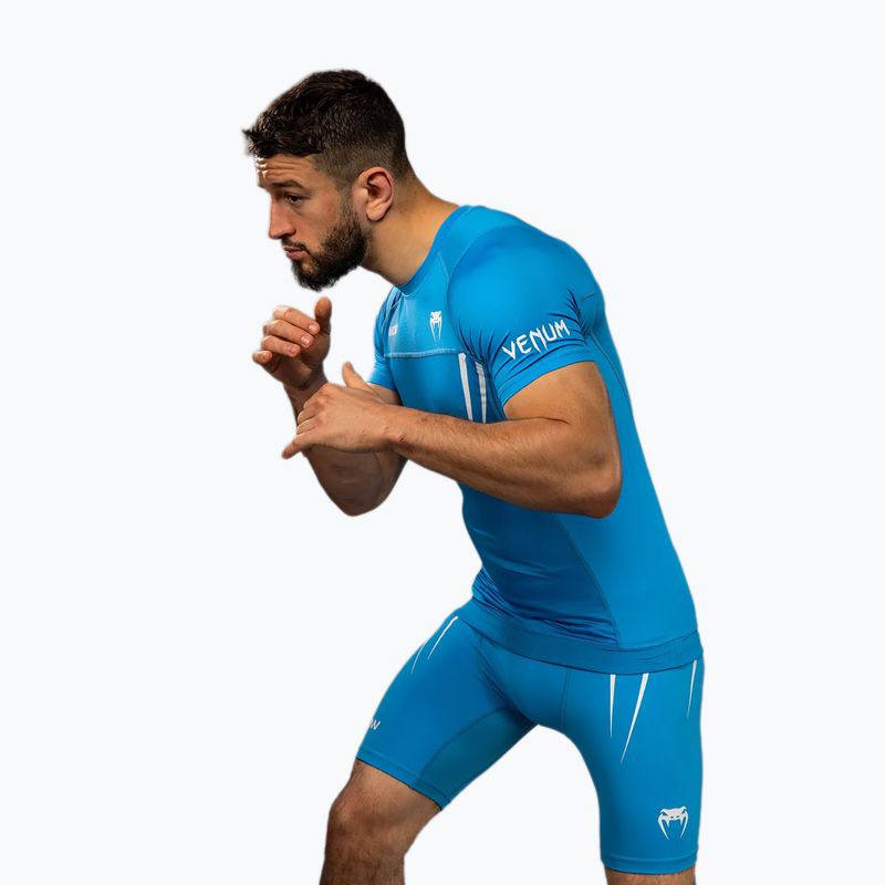 Men's training top Venum X WOW FC Rashguards pacyfic blue 4