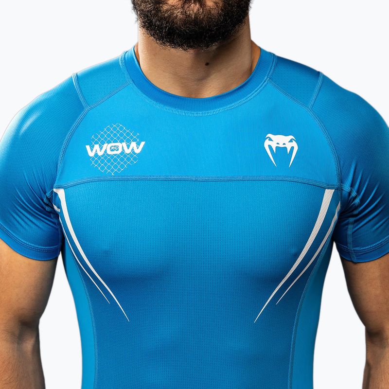 Men's training top Venum X WOW FC Rashguards pacyfic blue 5