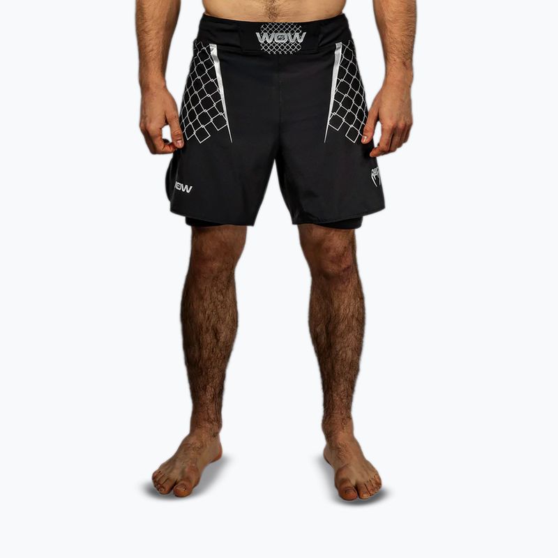 Men's training shorts Venum X WOW FC black/silver grey