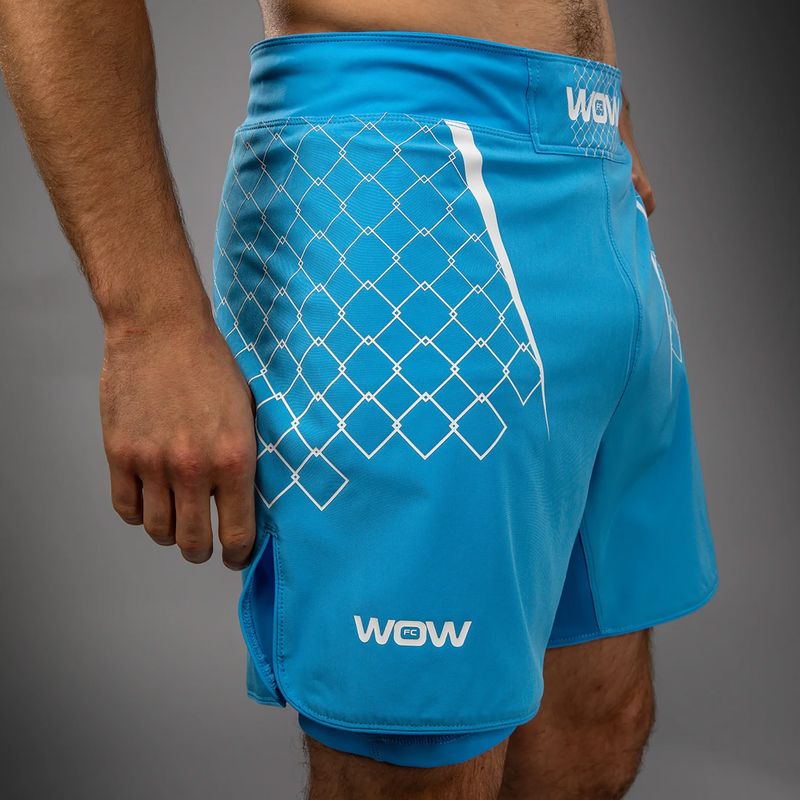 Men's training shorts Venum X WOW FC fury pacific blue 6