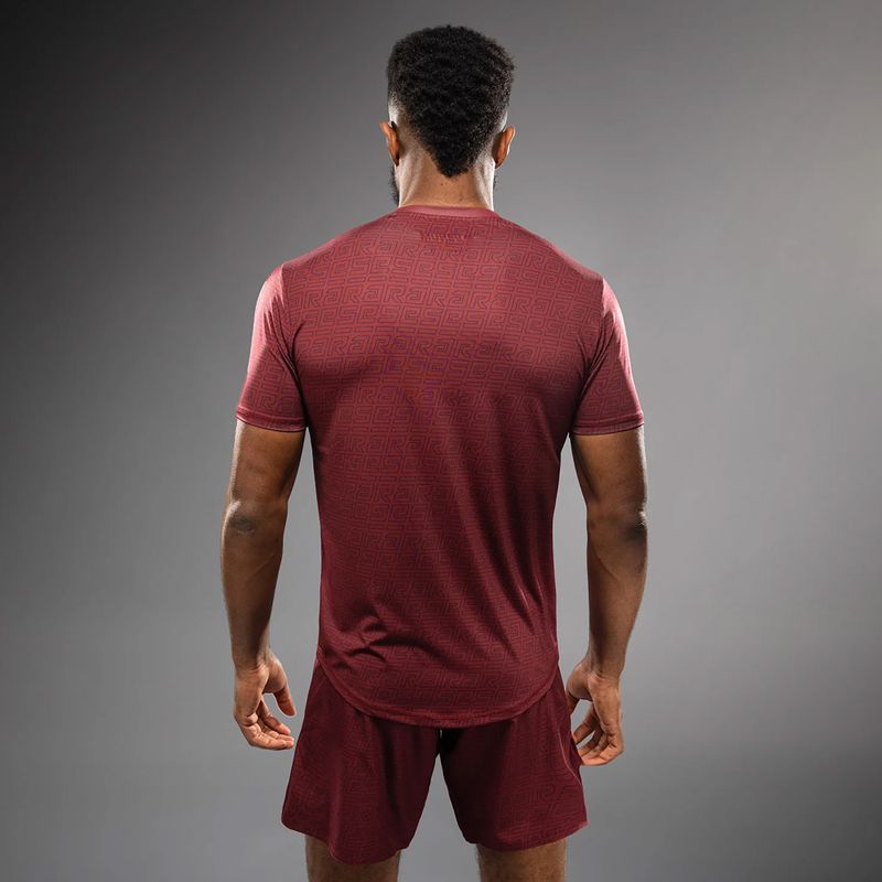 Men's training T-shirt Venum X Ares 2.0 Dry Tech burgundy 3