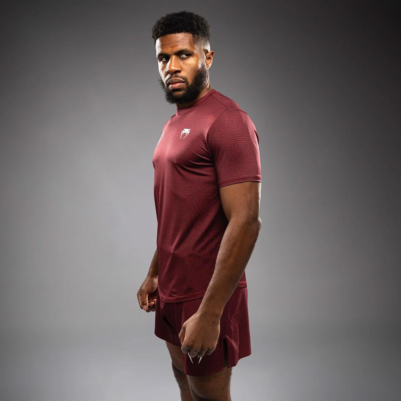 Men's training T-shirt Venum X Ares 2.0 Dry Tech burgundy 5