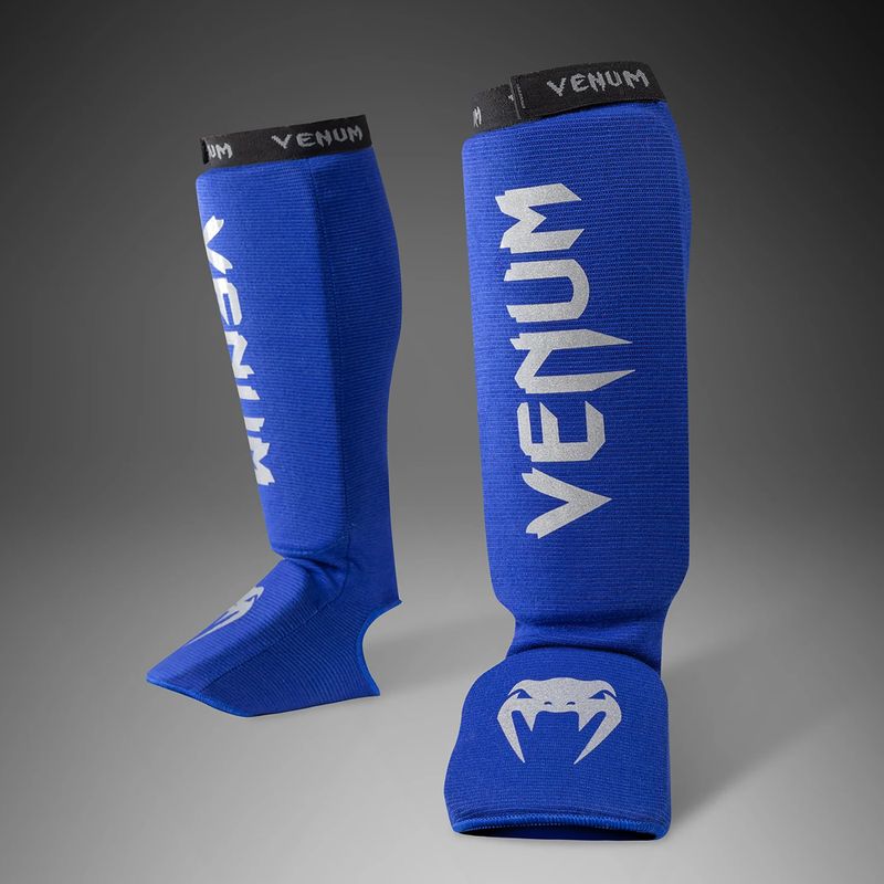 Foot and shin guards Venum Kontact Shin Guards royal blue/silver 2
