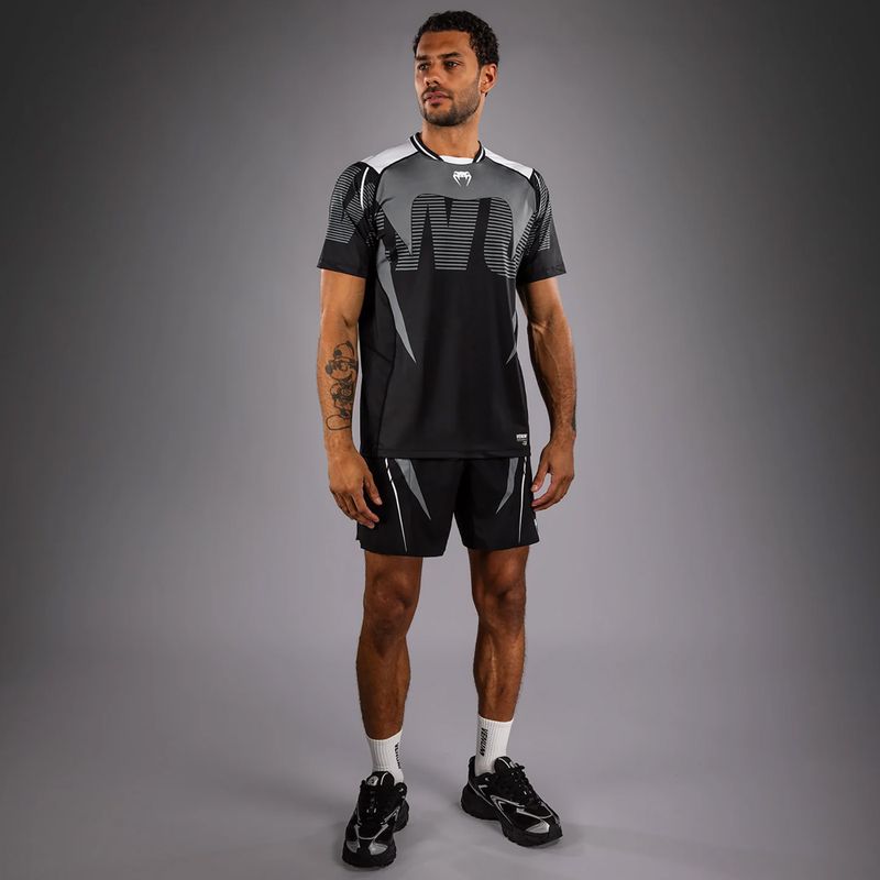 Men's T-shirt Venum Adrenaline Dry-tech black/silver grey 2
