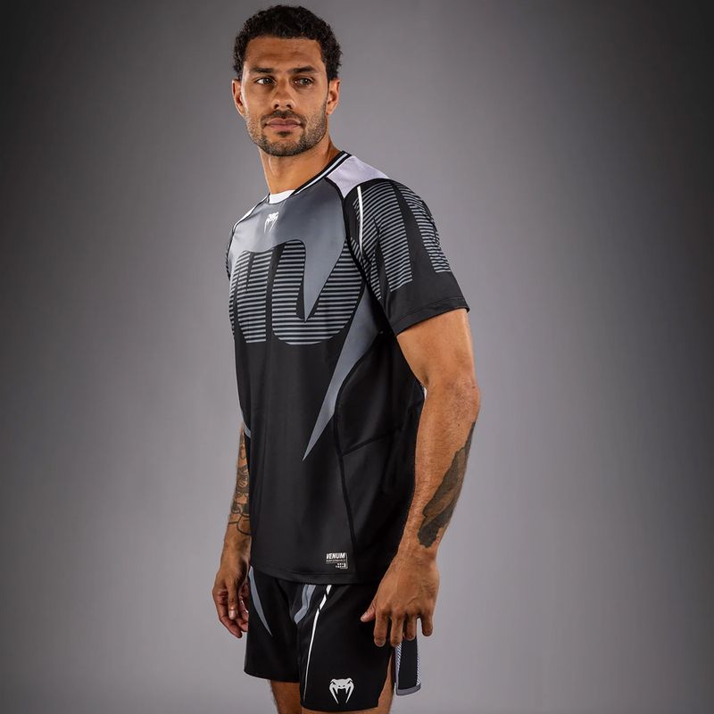 Men's T-shirt Venum Adrenaline Dry-tech black/silver grey 4