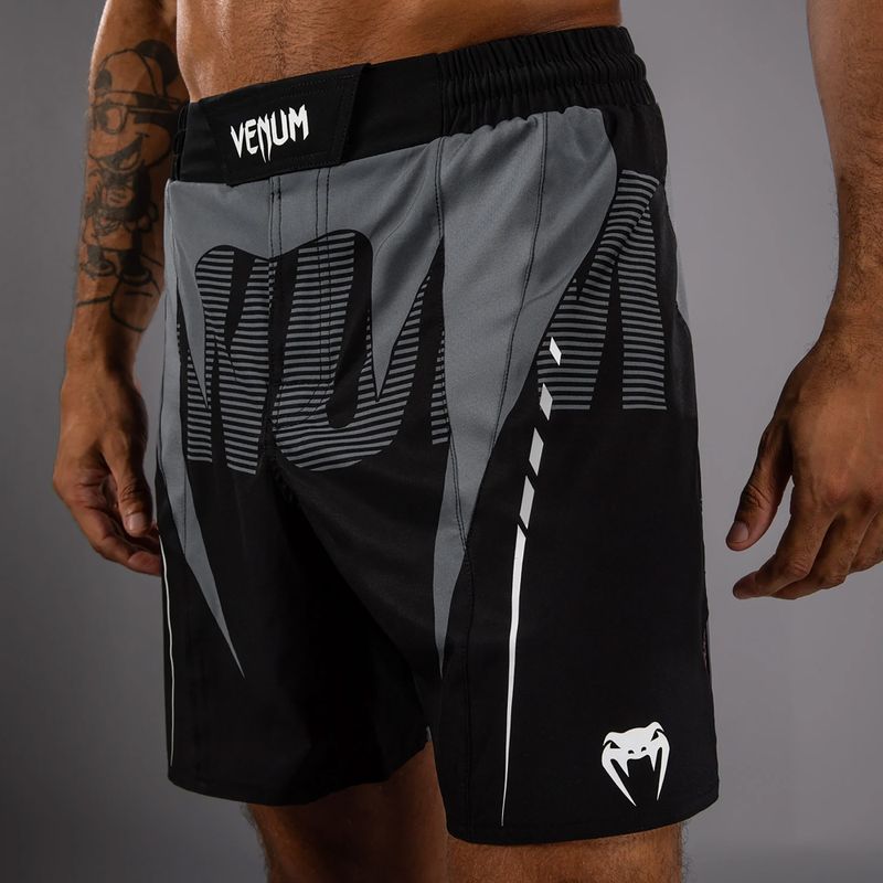 Men's training shorts Venum Adrenaline Fight black/silver grey 5