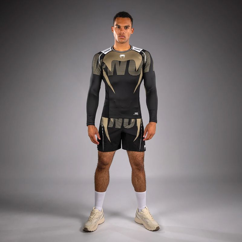 Men's longsleeve rashguard Venum Adrenaline Rashguard black/sand 2