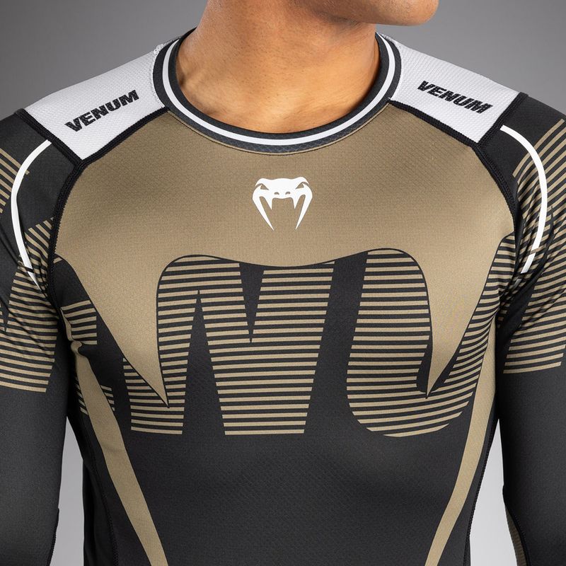 Men's longsleeve rashguard Venum Adrenaline Rashguard black/sand 5