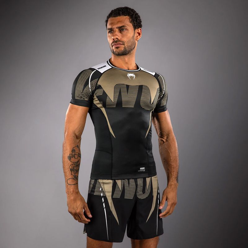 Men's rashguard Venum Adrenaline Rashguard black/sand 4