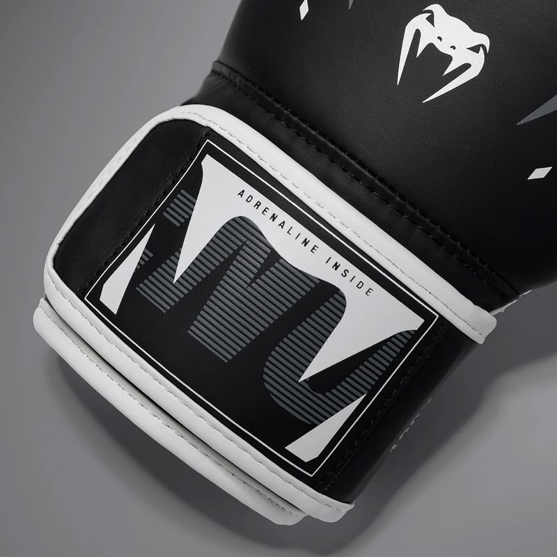 Boxing gloves Venum Adrenaline Boxing black/silver grey 4