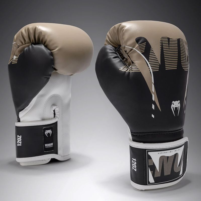 Boxing gloves Venum Adrenaline Boxing black/sand 2