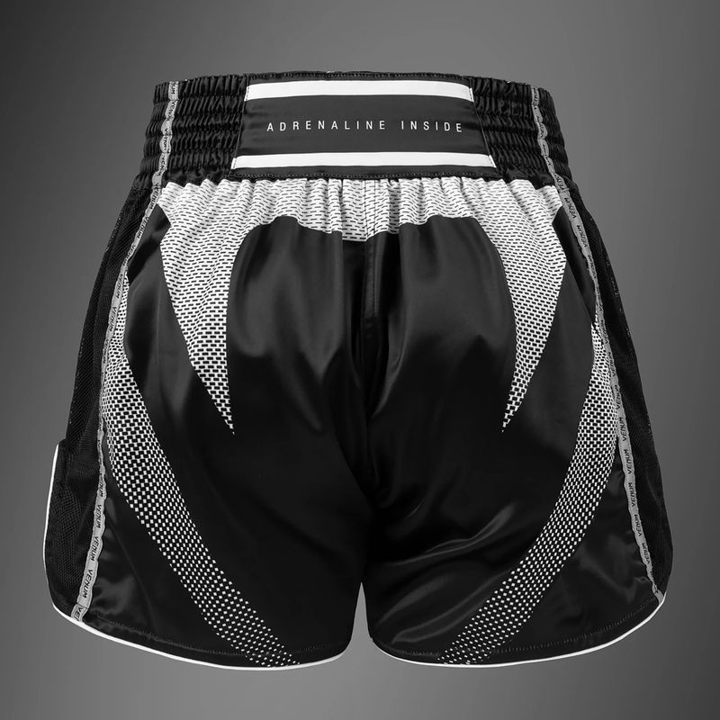 Men's training shorts Venum Adrenaline Muay Thai black/silver grey 3