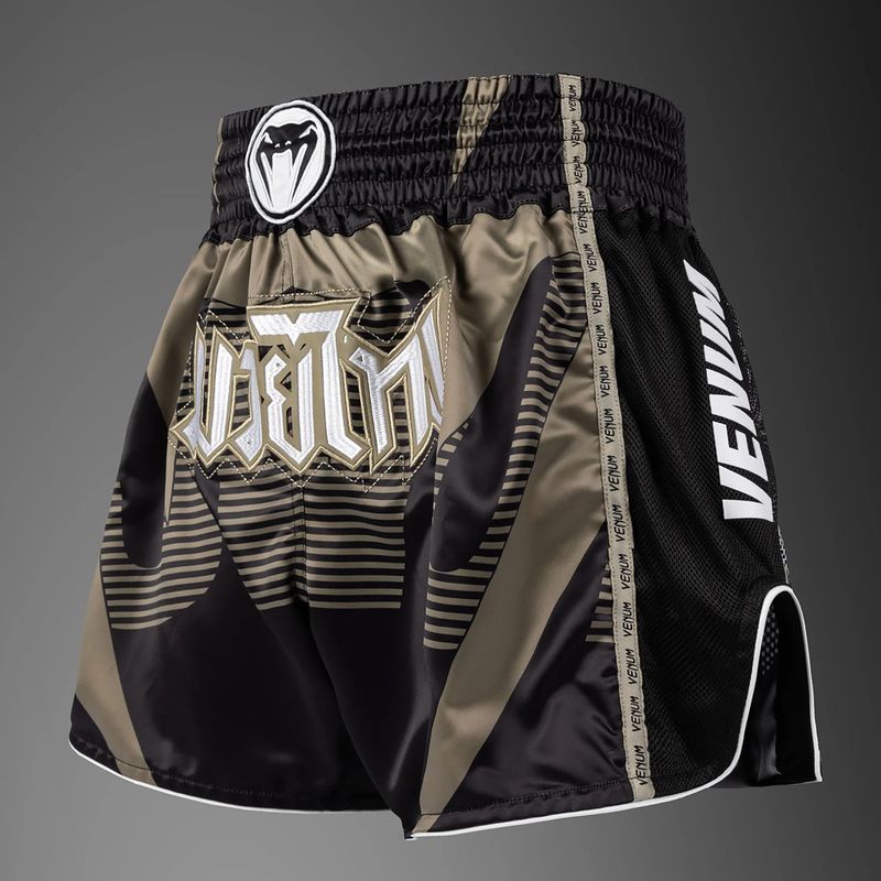 Men's training shorts Venum Adrenaline Muay Thai black/sand 2