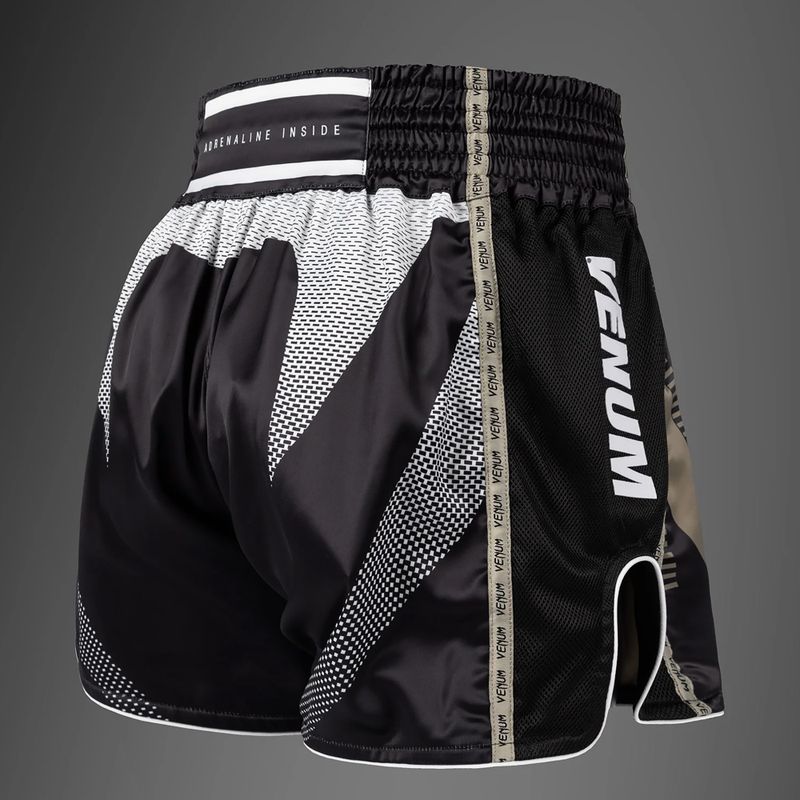 Men's training shorts Venum Adrenaline Muay Thai black/sand 4