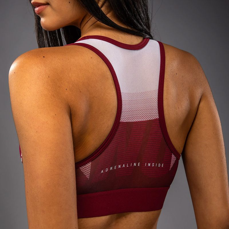 Training bra Venum Adrenaline burgundy/pink 4
