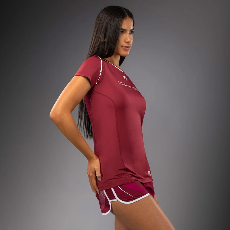 Women's T-shirt Venum Adrenaline Dry-Tech burgundy/pink 4