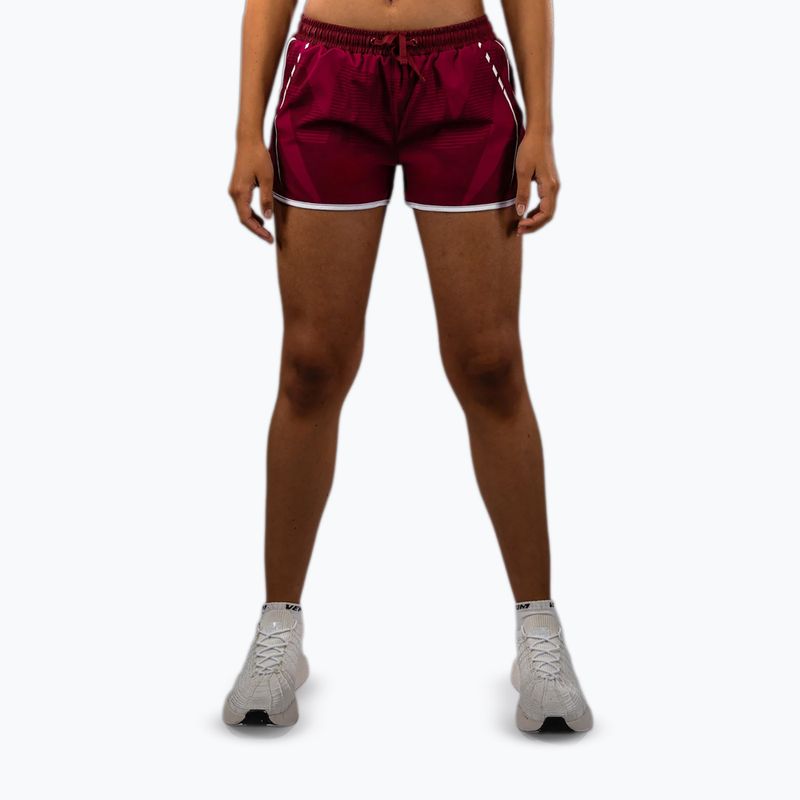 Women's training shorts Venum Adrenaline Training burgundy/pink