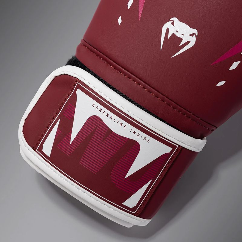 Boxing gloves Venum Adrenaline Boxing burgundy/pink 4