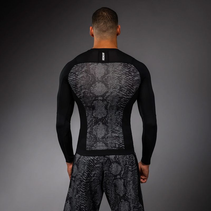 Men's longsleeve rashguard Venum G-Fit Scales Rashguard black/charcoal grey 2