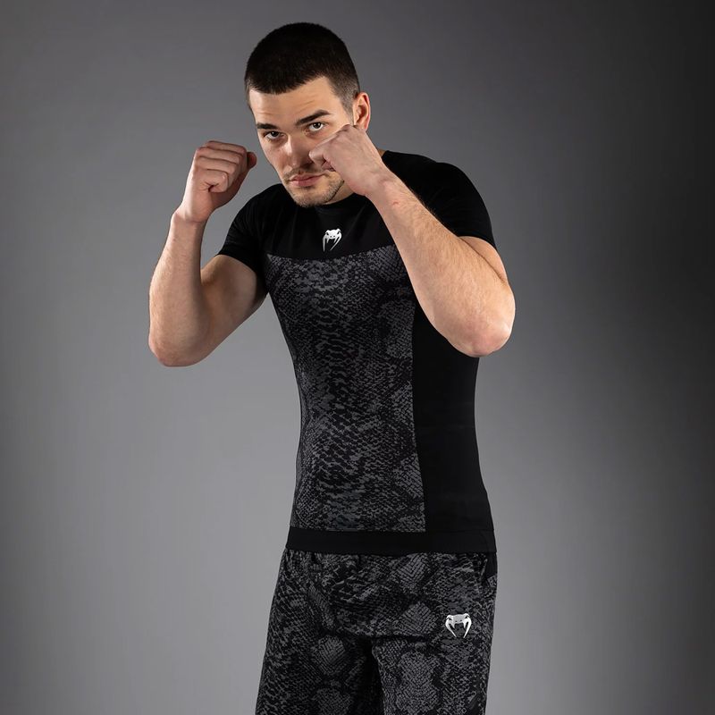 Men's rashguard Venum G-Fit Scales Rashguard black/charcoal grey 4