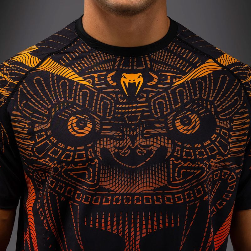 Men's T-shirt Venum Quetzal Fury Dry-Tech black/fury red/tangerine 5
