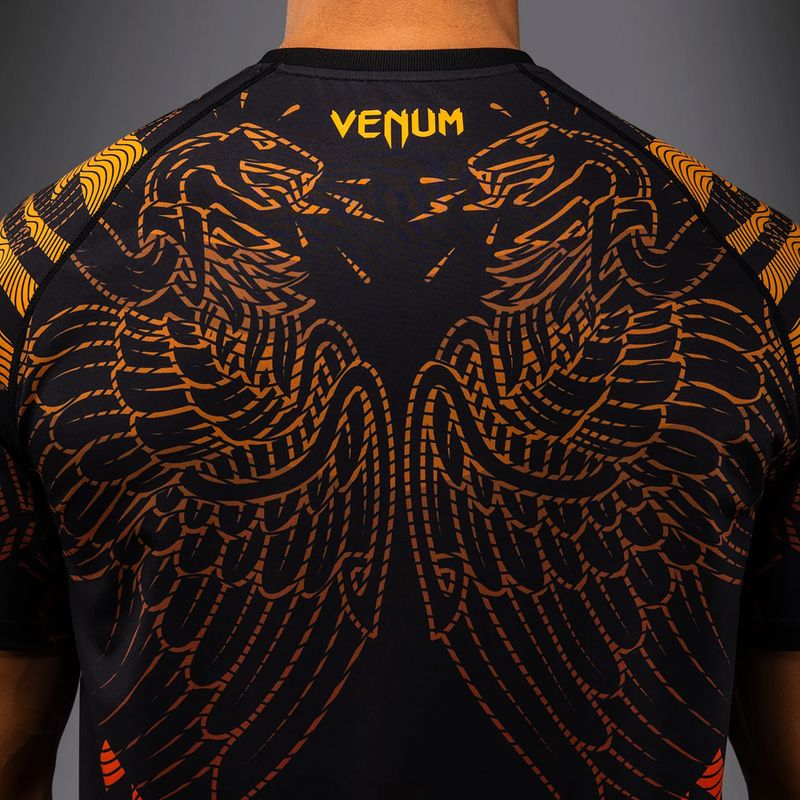 Men's T-shirt Venum Quetzal Fury Dry-Tech black/fury red/tangerine 6