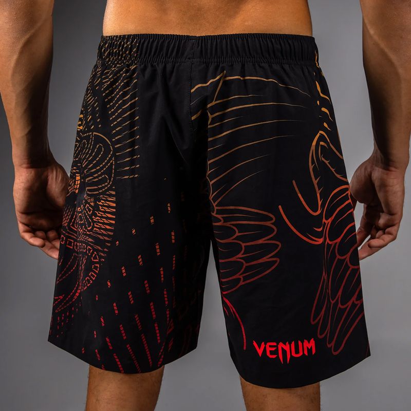 Men's training shorts Venum Quetzal Fury Training black/fury red/tangerine 5