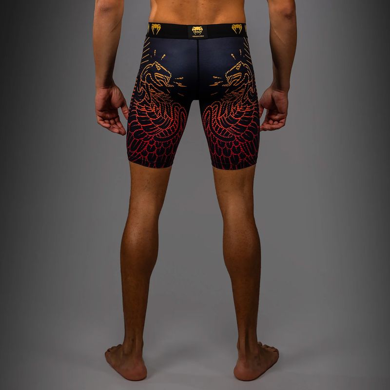 Men's training shorts Venum Quetzal Fury Vale Tudo black/fury red/tangerine 3