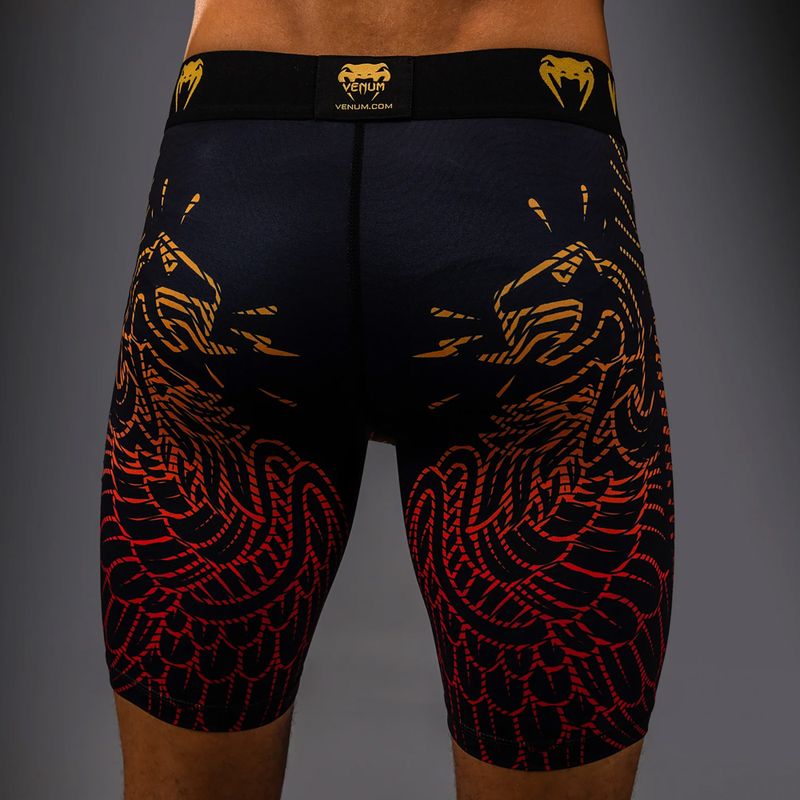 Men's training shorts Venum Quetzal Fury Vale Tudo black/fury red/tangerine 5