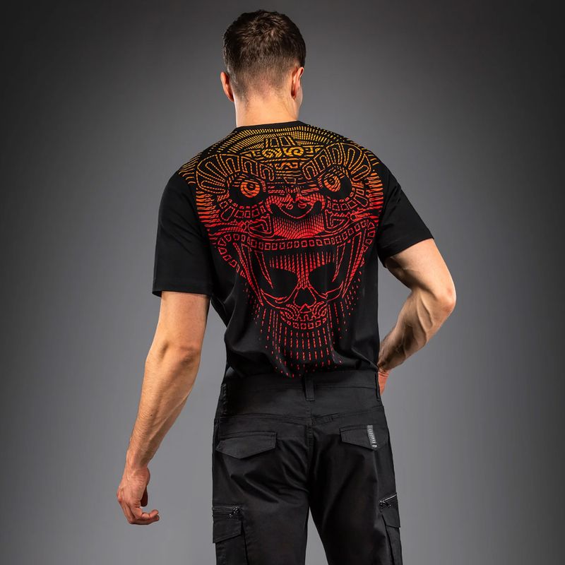 Men's T-shirt Venum Quetzal Fury black/fury red/tangerine 2
