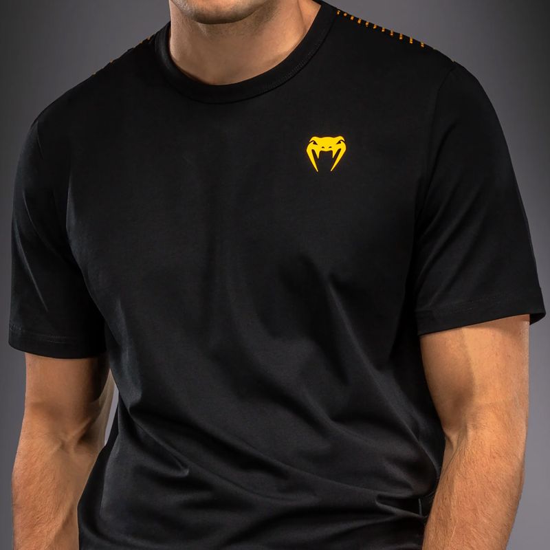 Men's T-shirt Venum Quetzal Fury black/fury red/tangerine 3