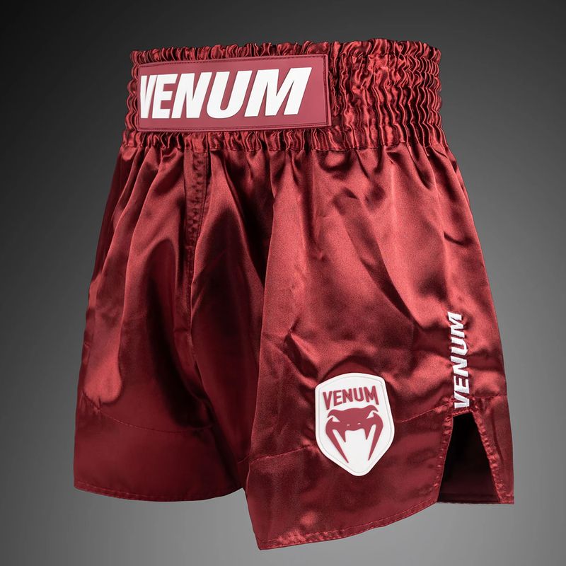 Men's training shorts Venum Classic Evo Muay Thai burgundy 3