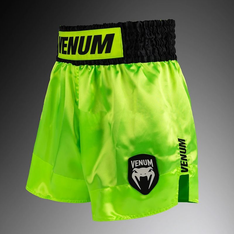 Men's training shorts Venum Classic Evo Muay Thai neon yellow/black 3