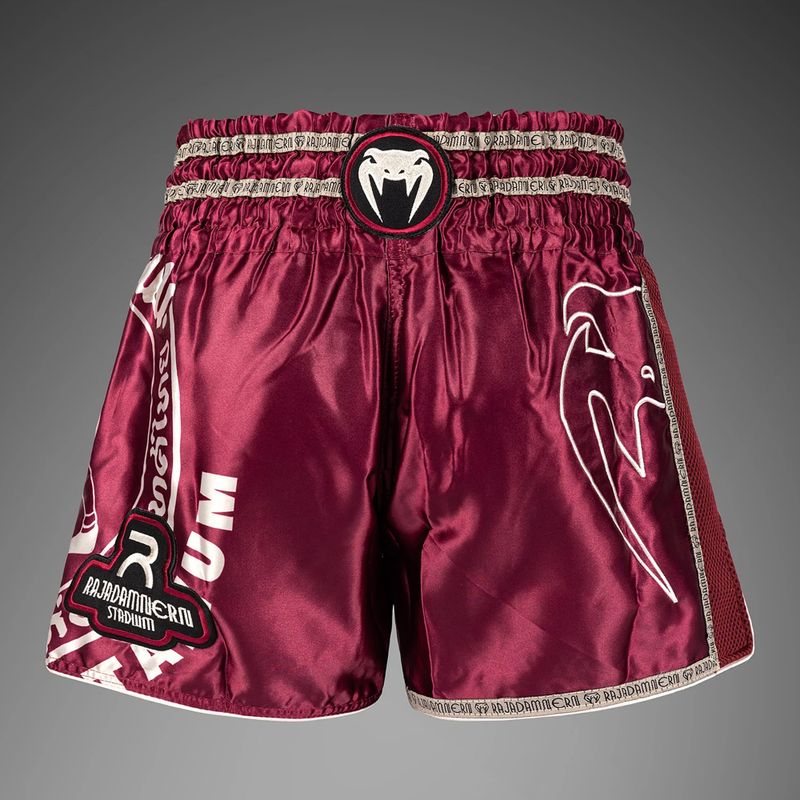 Men's training shorts Venum x Rajadamnern Muay Thai burgundy 2