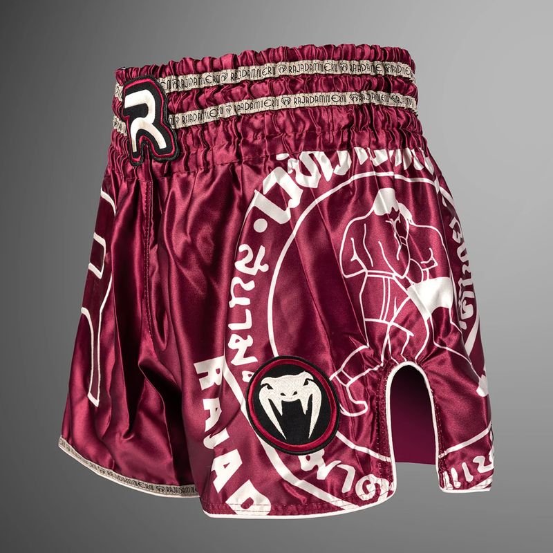 Men's training shorts Venum x Rajadamnern Muay Thai burgundy 3