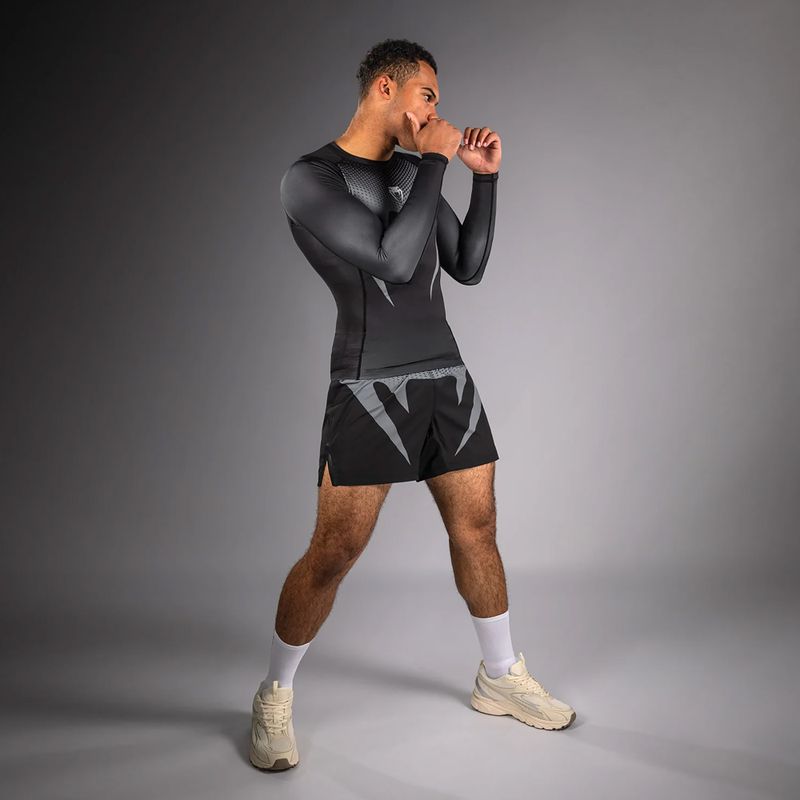 Men's longsleeve rashguard Venum No Gi Rashguards black/silver grey 2