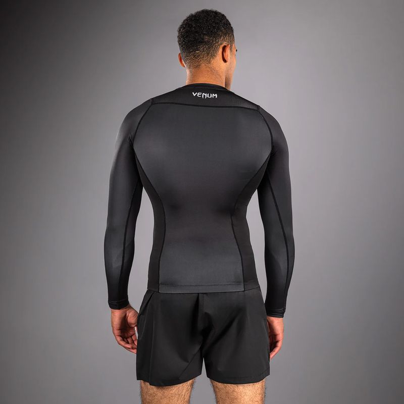 Men's longsleeve rashguard Venum No Gi Rashguards black/silver grey 3