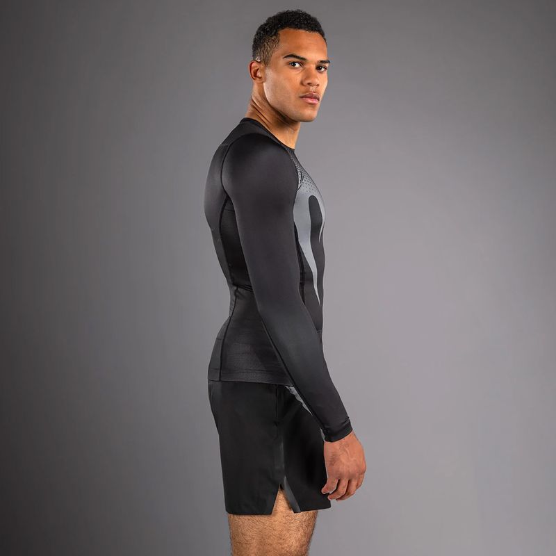 Men's longsleeve rashguard Venum No Gi Rashguards black/silver grey 5