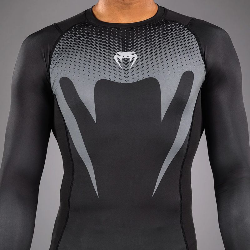Men's longsleeve rashguard Venum No Gi Rashguards black/silver grey 6