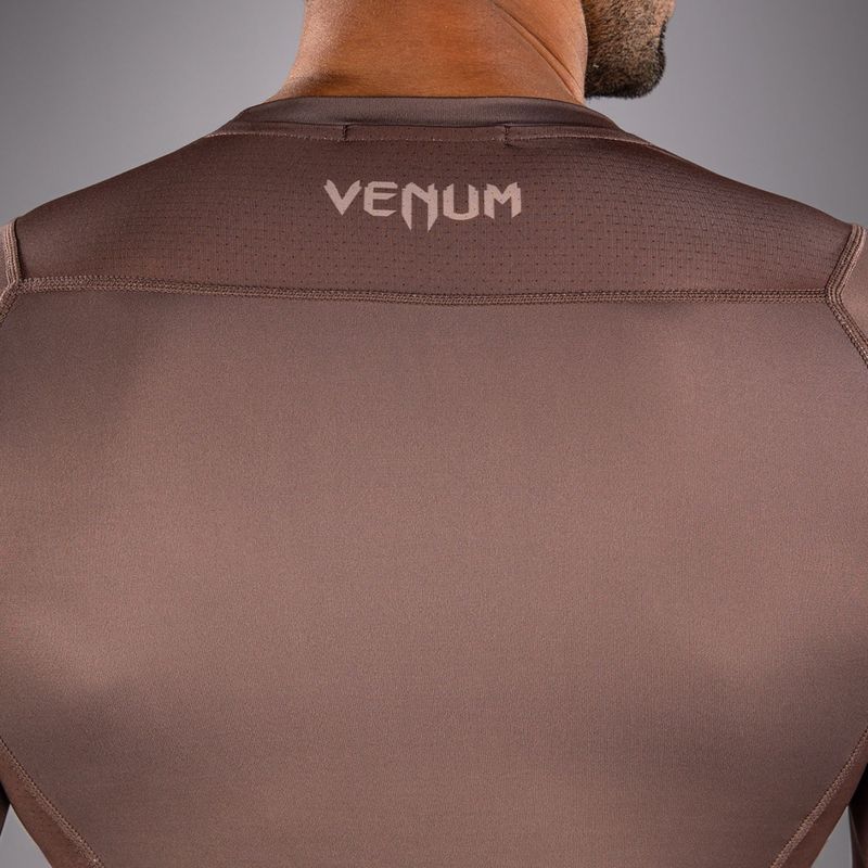 Men's longsleeve rashguard Venum No Gi Rashguards chocolate brown 5