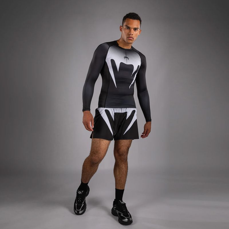 Men's longsleeve rashguard Venum No Gi Rashguards black/white 2