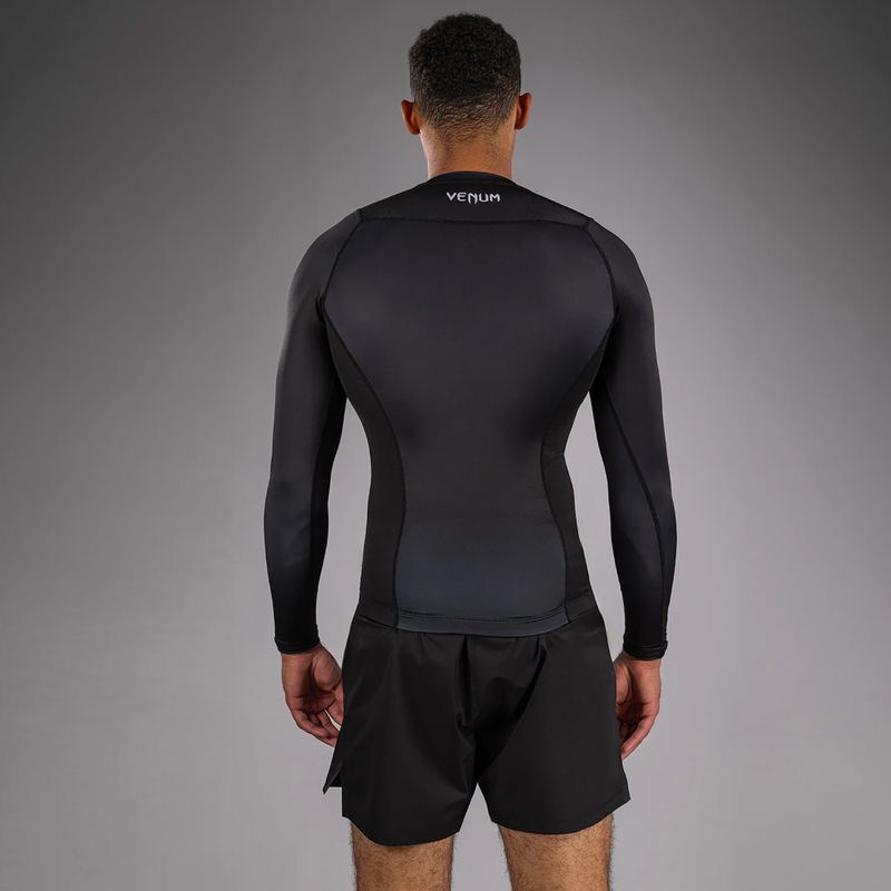 Men's longsleeve rashguard Venum No Gi Rashguards black/white 3