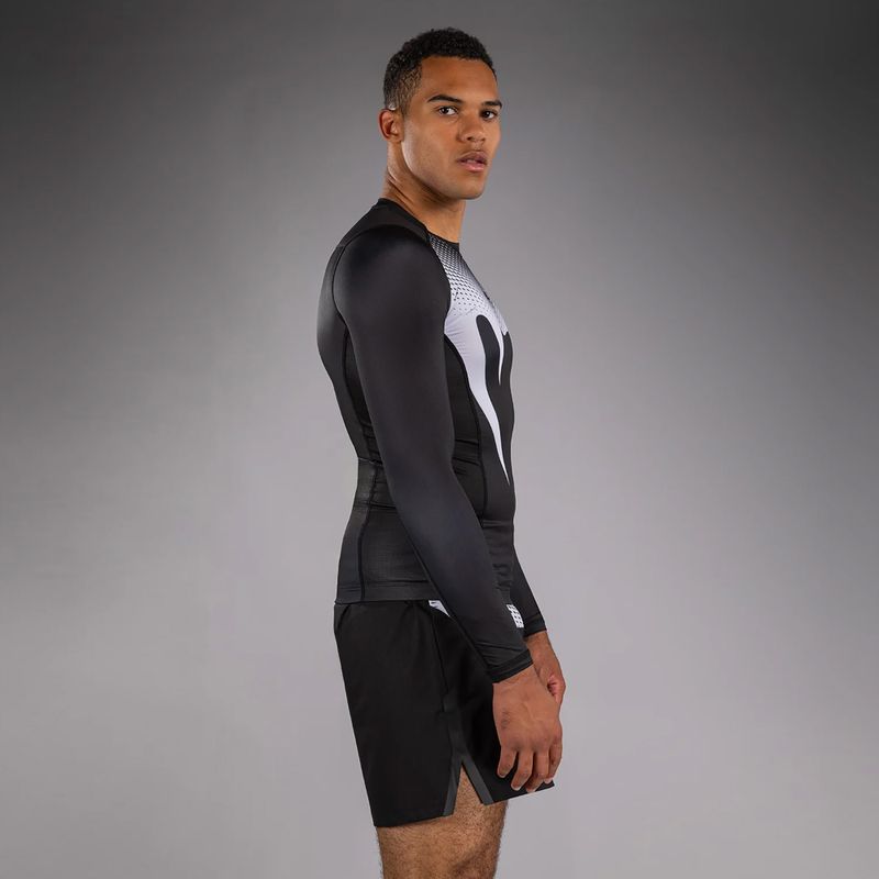 Men's longsleeve rashguard Venum No Gi Rashguards black/white 4